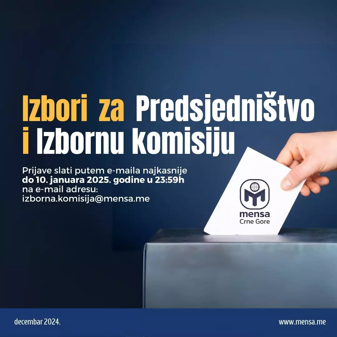 Izbori za rukovodstvo Mense Crne Gore - Prilika za svakog člana