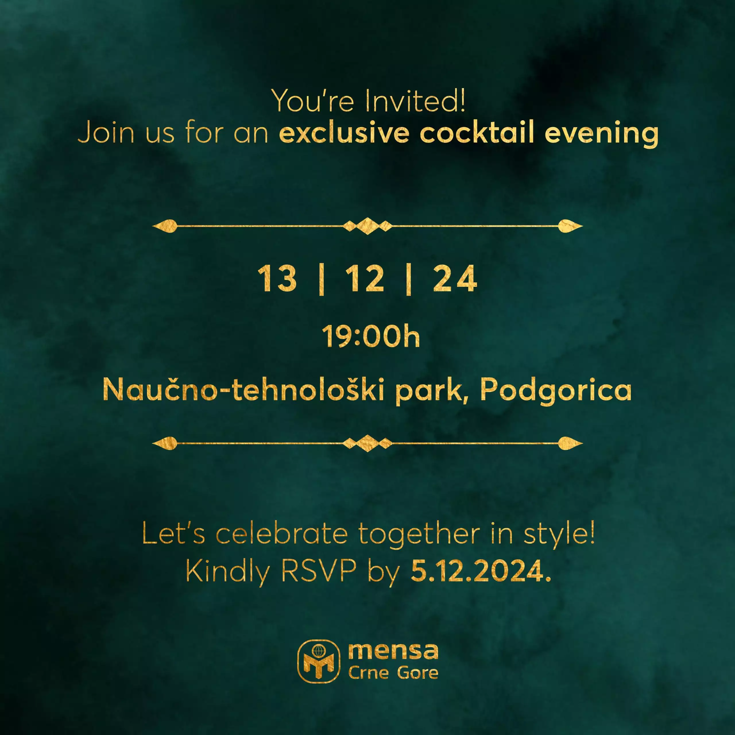 Mensa Novogodišnji koktel - Poziv za aktivne članove