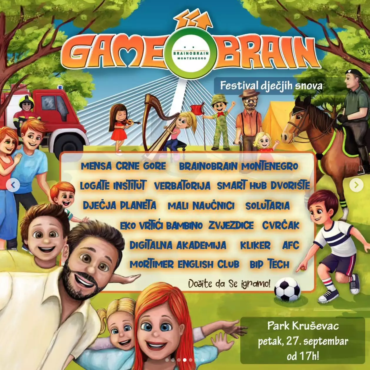 Održan Festival dječjih snova "GameOBrain" u parku Kruševac