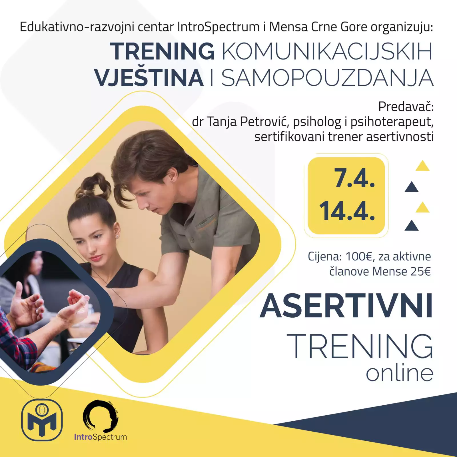 Trening komunikacijskih vještina i samopouzdanja - Asertivni trening