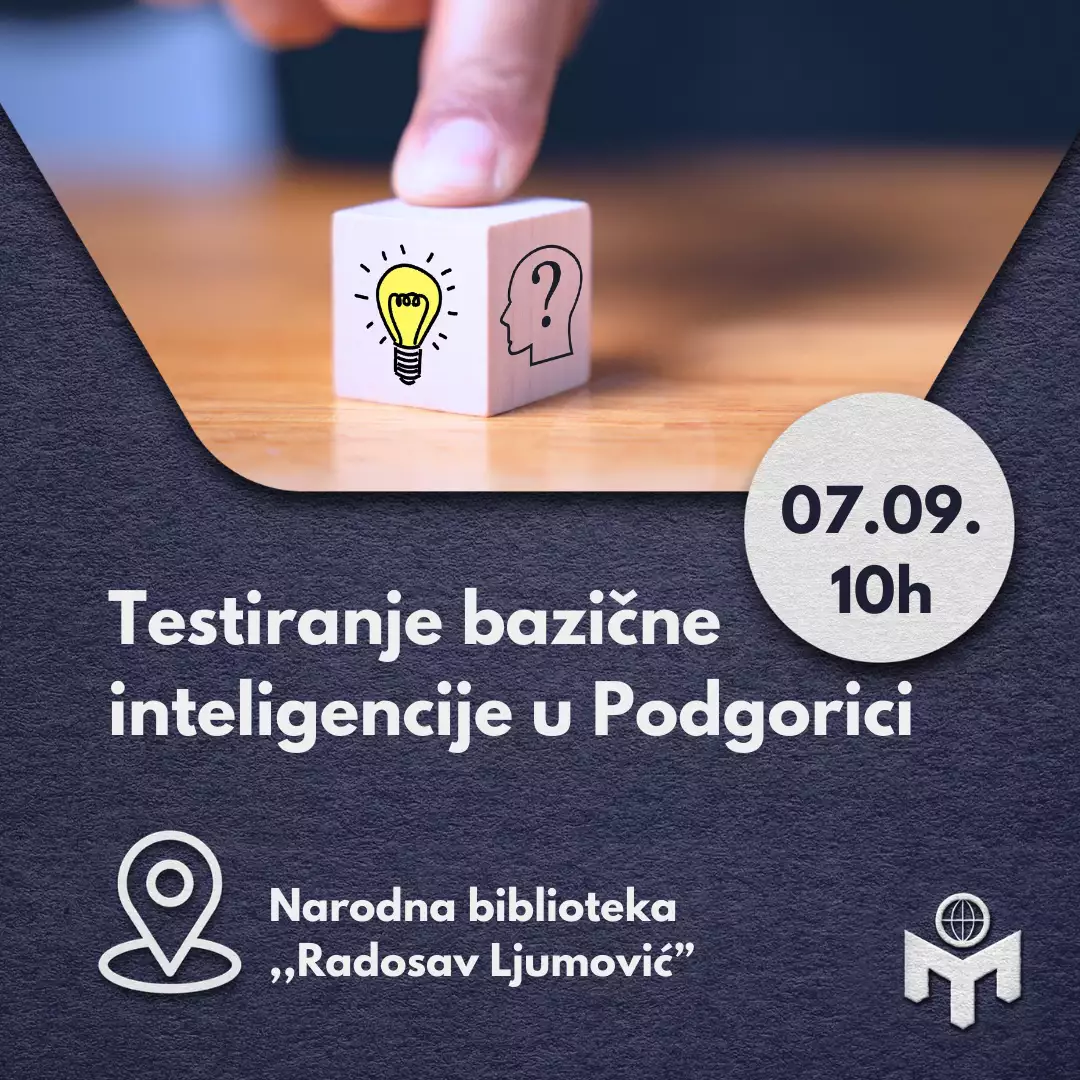 Testiranje bazične inteligencije u Podgorici 07.09.2024. godine
