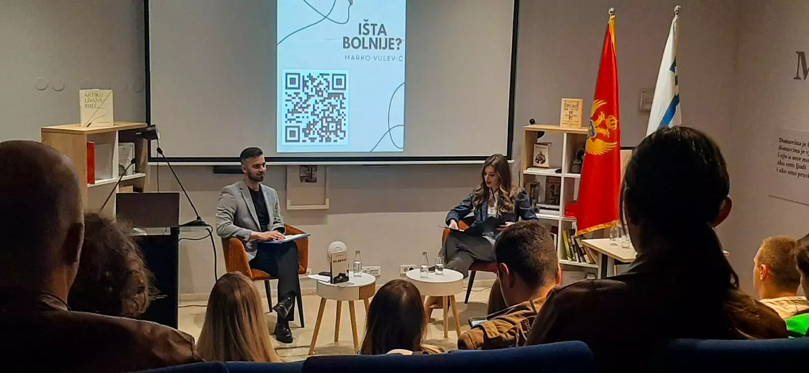 Veče poezije Marka Vulevića: Mensa Crne Gore u Narodnoj biblioteci "Radosav Ljumović"