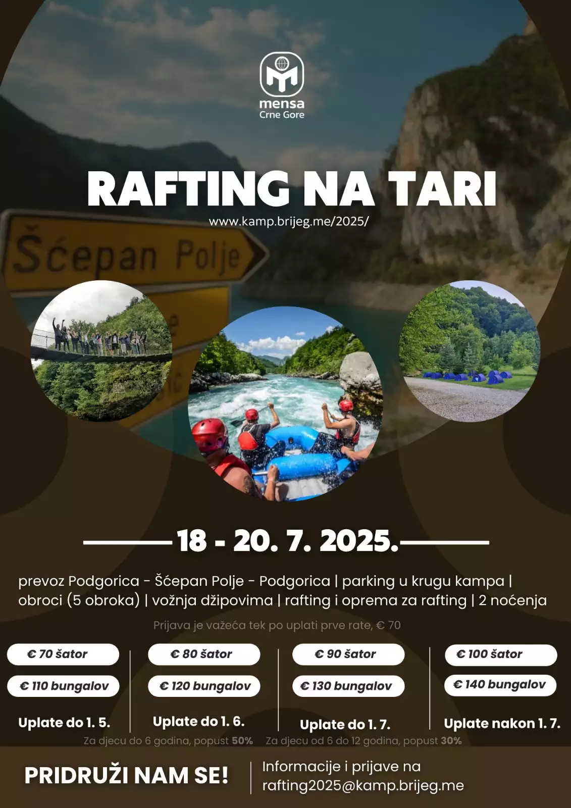 RAFTING NA TARI 2025 – 18 - 20. jul