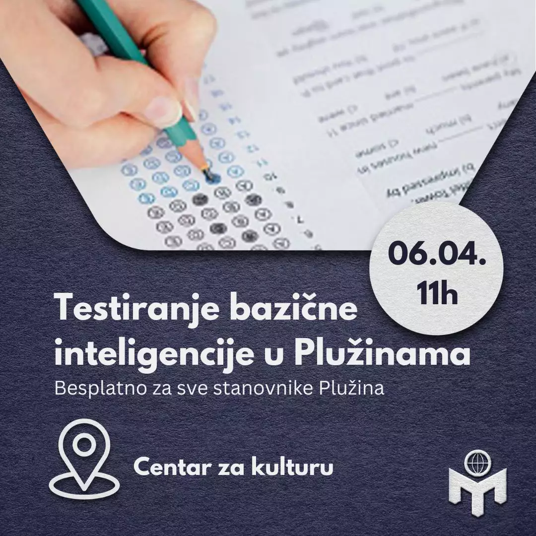 Saznaj svoj IQ! Besplatno testiranje bazične inteligencije 6. aprila u Plužinama