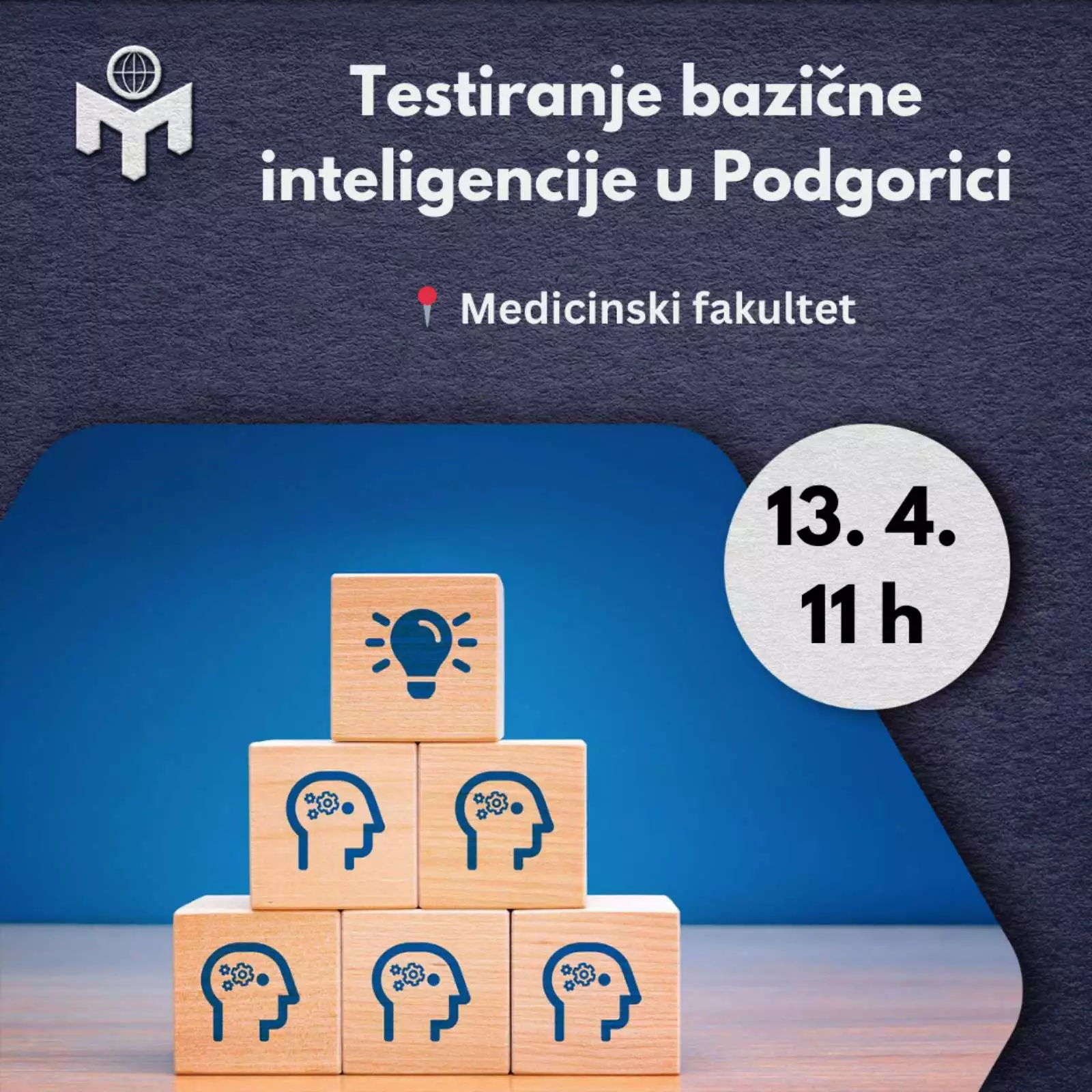 TESTIRANJE BAZIČNE INTELIGENCIJE U PODGORICI - 13. 4. 2025.