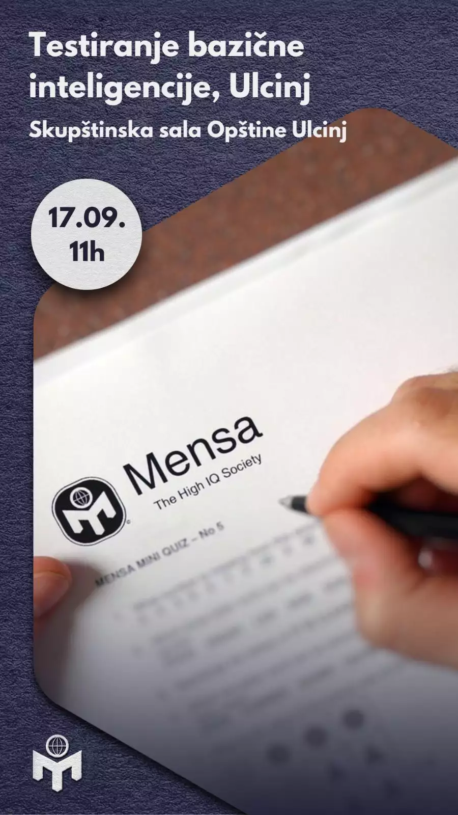 Besplatno testiranje bazične inteligencije u Ulcinju 17.09.2023.